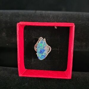 Elegant Silver Egyption Opal